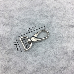 13mm Smooth Push Metal Snap Hook