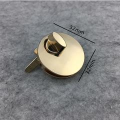 Light Gold Circle Turn Lock