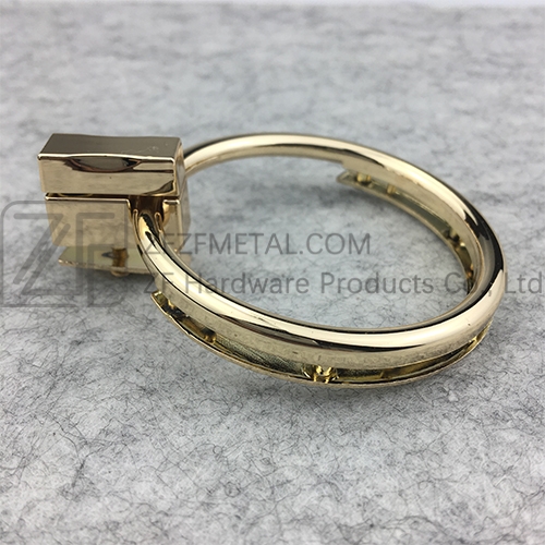 NEW Design Round Ring Turn Lock For Handbags