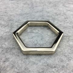 New Style Light Gold Hexagon Buckles