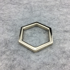 New Style Light Gold Hexagon Buckles