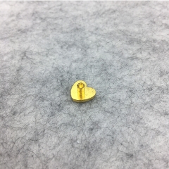 10mm Golden Heart Shape Bag Rivets Various Rivets Designs for Bags