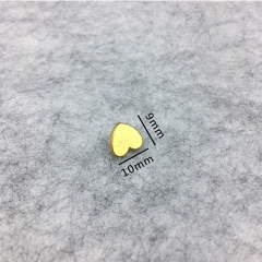 10mm Golden Heart Shape Bag Rivets Various Rivets Designs for Bags