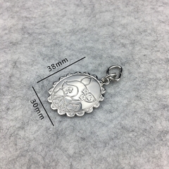 Customized Cartoon Pattern Metal Pendant Accessories for Bags/Garment/Zipper Puller