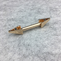 ''Arrows'' Bag Metal Bridge Strap Connector With Screw and Washer