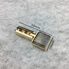 NEW Square Rhinestone Clutch Bag Handle Connector Metal Hardware
