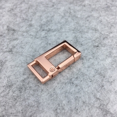 Rose Gold Rectangle Small Size Metal Hook Snap Hooks