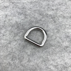 Metal Silver D Shape Rings Bag Ring