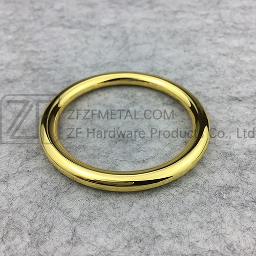 Flat Feeling & Round Wire Zinc Alloy Round Rings Buckles