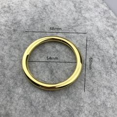 Flat Feeling & Round Wire Zinc Alloy Round Rings Buckles