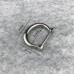 Zinc Alloy Classic Dee Ring Handbag Making Hardware