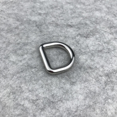 Metal Silver D Shape Rings Bag Ring