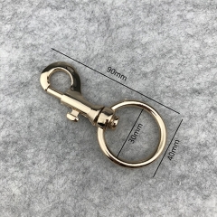 Spring Snap Hooks with Strong Circular Ring Trigger Snaps