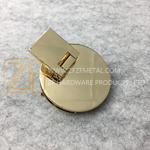 Custom Metal Round Flip Locks For Handbag