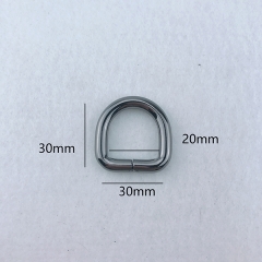 30mmX30mm Gun Metal Handbag Wire Buckle