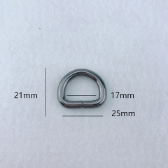 21*25mm Metal Handbag Fitting D Ring