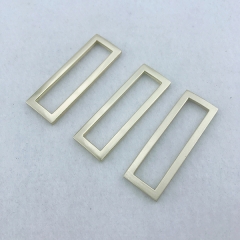 20*49mm Brushed Light Gold Metal Bag Buckle