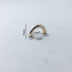 27mm Newly Fashion Hardware Big Metal Bridge for Bag Side Fitting