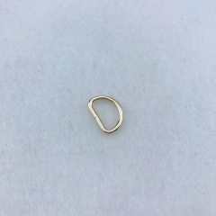 1/2Inch-2.0 Metal Small Size Light Gold D Ring