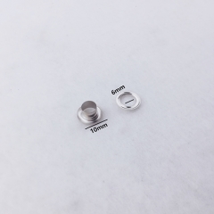 10mm Nickel Iron Eyelet Single Side Eyelet Fitting Eyelet for Bag