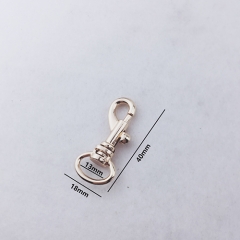 13mm Fashion Light Gold Metal Hook Dog Hook Snap Hook