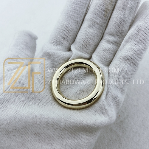 25mm Fashion Light Gold O Ring Buckle For Bag Accessories