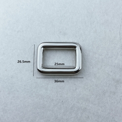 25mm Fashion Square Ring Buckle For Bag Accessories/Handbag