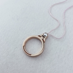 21mm New Design O Ring Rose Gold Metal Phone Holder