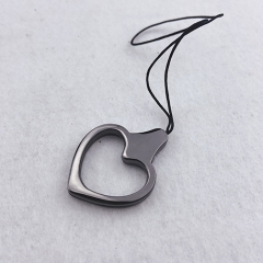 24mm Newly Fashion Gun Metal Heart-Shaped Metal Phone Accessories Stand