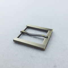 32mm High quality Brushed Antique Brass Pin Buckle for Belt