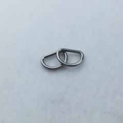 11mm Fashion Mini Nickel D Ring For Bag Accessories