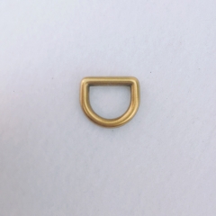 16mm Brushed Gold D Ring/Ring Buckle