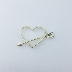 Fashion Cupid's Arrow Decorative Hardware For Accessories