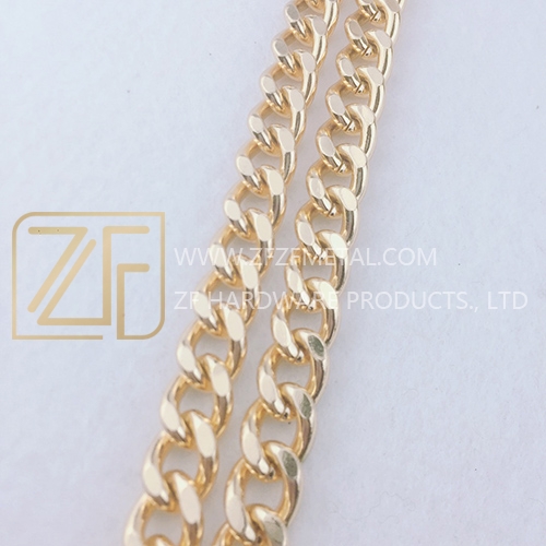 14*10mm Custom Fashion Bag Accessories Metal Iron Chain