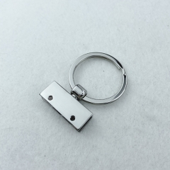 30mm Nickel Rotatable Leather Key Clip