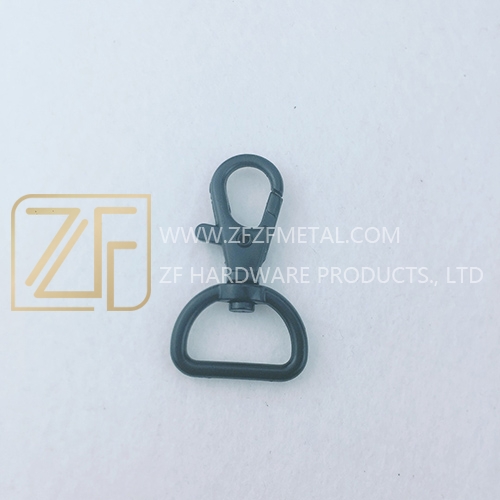 Black Metal Spring Snap Hook
