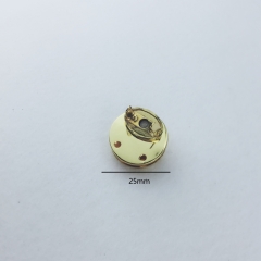 25mm Light Gold Circular Twist Lock Combination Lock