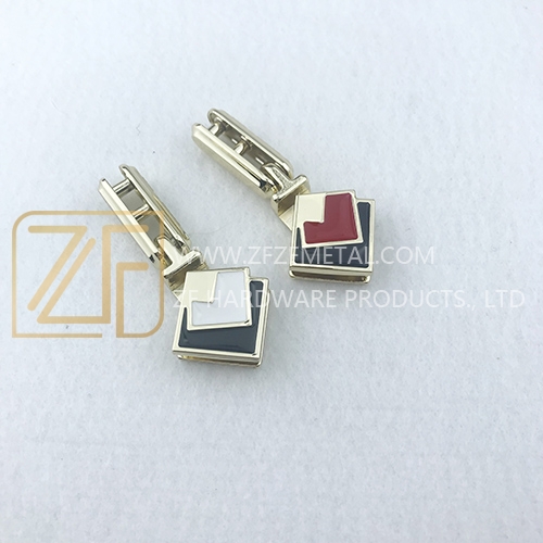 Polygonal-Shape Two Color Decorative Edge Clip