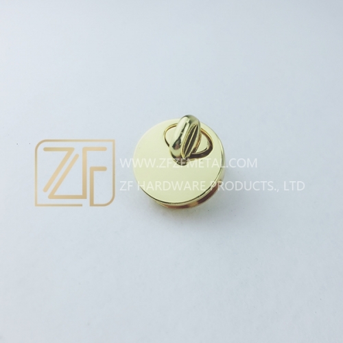 25mm Light Gold Circular Twist Lock Combination Lock