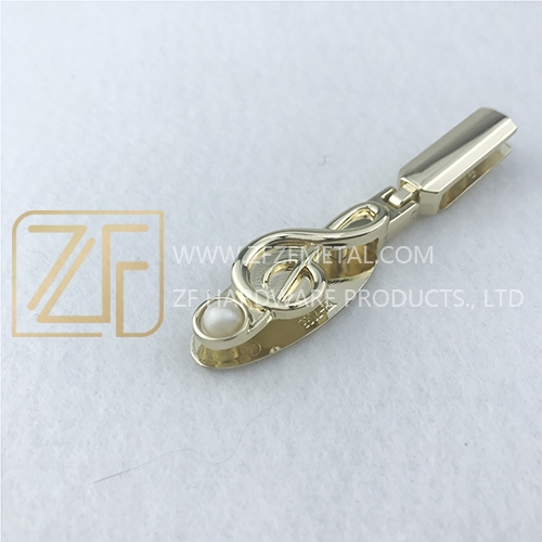 Note-Shape Pearl Diamond Decorative Edge Clip