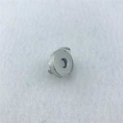 18*4mm Nickel Metal Button Magnet For Bag Lock