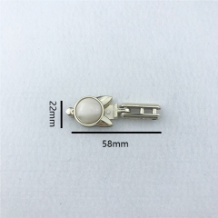 Fashion Cat Ear Shaped Pearl Bag Clip