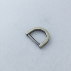 17mm Brushed Antique Brass D Ring For Handbag Accessories