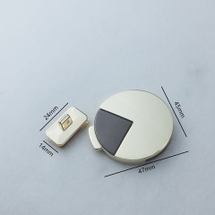 45mm Round Metal Button Lock for Handbag