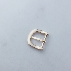 23mm Smooth light gold Pin Buckle For Leather Belt