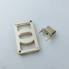 64*37mm Big Size Light Gold Turn Lock