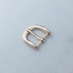 23mm Smooth light gold Pin Buckle For Leather Belt