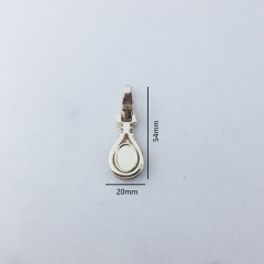 16mm Drop-Shaped Metal Bag Clip for Handbag