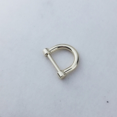 20mm Ear Type Metal D ring For Handbag Accessories