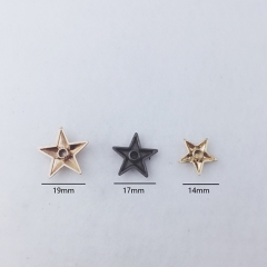 14/17/19mm Stars Rivet For Handbag Accessories